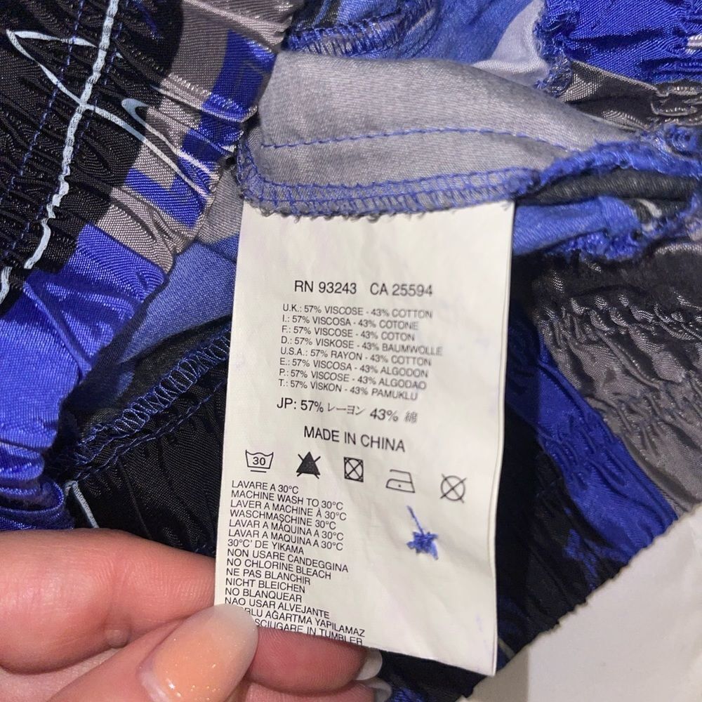 Diesel Retro Geometric Pattern Button Up Top - Picture 11 of 12